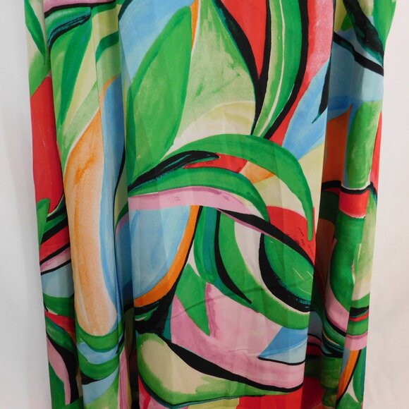 Nicole Miller NY Abstract Print Maxi Dress Size Medium NEW - Picture 3 of 7